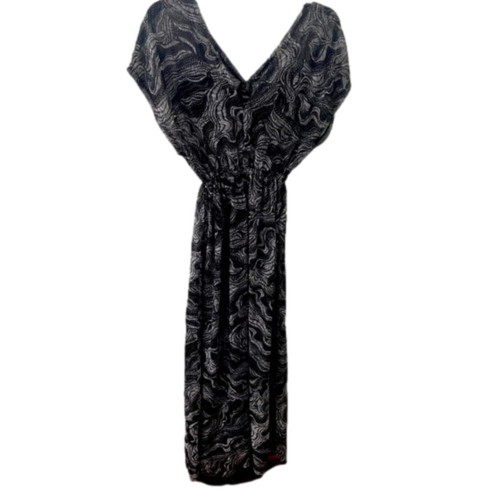 Mossimo Kimono Dress Black/White XSmall